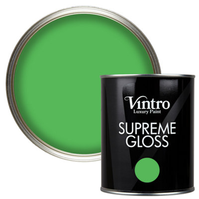 Vintro Green Gloss 1L WallsCeilingsMetal & Wood (Rainforest) from B&Q