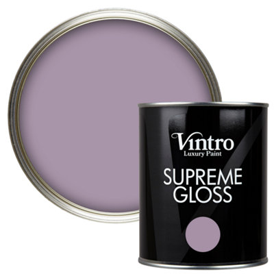 Vintro Lilac Gloss 1L WallsCeilingsMetal & Wood (Amethyst) from B&Q