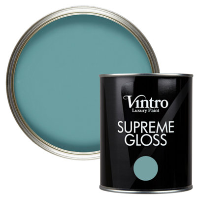 B&Q -  Blue Gloss 1L WallsCeilingsMetal & Wood (Casper)