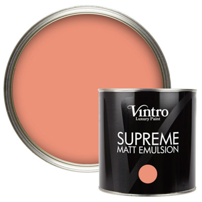 Vintro | Luxury Matt Emulsion | Smooth Chalky Finish | Multi Surface Paint | for Walls, Ceilings, Wood and Metal 2.5L (Terracotta - Porto Terracotta, 2.5 Litre) - Image 4