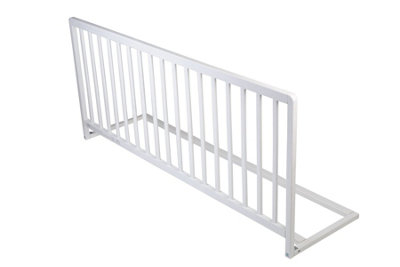 Safetots White Extra Wide Extra Tall Wooden Bed Guard, High X 140Cm Wide, Toddler Bedrail For Safety, Secure Child Bed Rail 60Cm