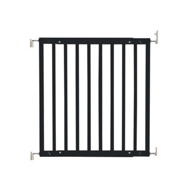 Safetots Chunky Wooden Screw Fit Stair GateBlack63.5Cm105.5CmWood Baby GateScrew Fit Safety Barrier from B&Q