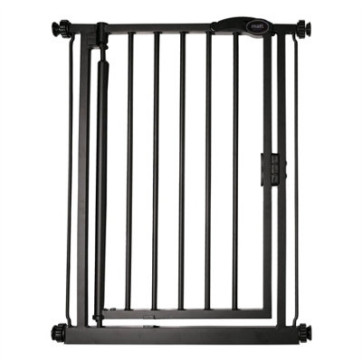 Bettacare Auto Close Pet Gate61Cm66.5CmMatt BlackExtra NarrowNarrow Pressure Fit Stair Gate For Dog & Puppy from B&Q
