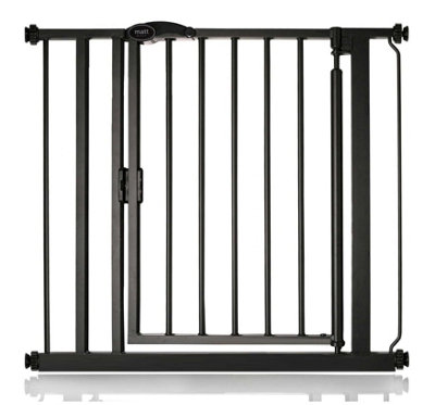 Bettacare Auto Close Pet Gate82.2Cm89.2CmMatt BlackPressure Fit Stair Gate For Dog & Puppy from B&Q