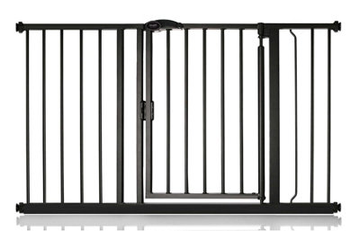 Bettacare Auto Close Pet Gate125.4Cm132.4CmMatt BlackPressure Fit Stair Gate For Dog & Puppy from B&Q