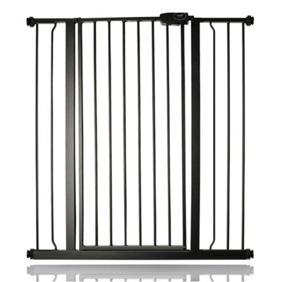 Bettacare Child And Pet Gate94.3Cm-101.9CmMatt BlackExtra Tall Gate 104Cm In HeightPressure Fit Stair Gate from B&Q