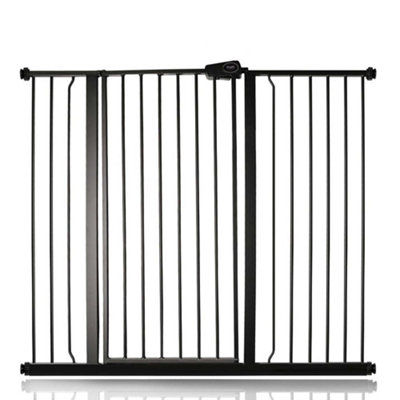 Bettacare Child And Pet Gate120.3Cm127.9CmMatt BlackExtra Tall Gate 104Cm In HeightPressure Fit Stair Gate from B&Q