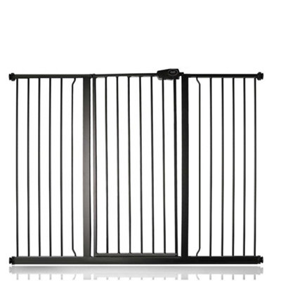 Bettacare Child And Pet Gate139.8Cm147.4CmMatt BlackExtra Tall Gate 104Cm In HeightPressure Fit Stair Gate from B&Q