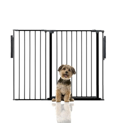 Bettacare Premium Multi Panel Flexible Pet BarrierUp To 128Cm WideBlack70Cm High from B&Q