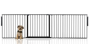 Bettacare Premium Multi Panel Flexible Pet BarrierUp To 272Cm WideBlack70Cm High from B&Q
