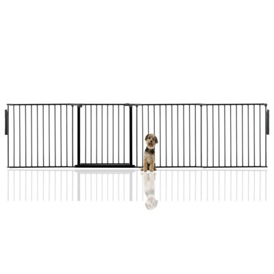 Bettacare Premium Multi Panel Flexible Pet BarrierUp To 298Cm WideBlack70Cm High from B&Q