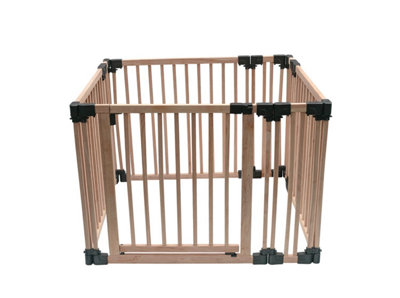 Safetots Wooden Play Den, 100Cm X 100Cm, Baby Playpen, Play Den For Toddlers, Square Play Pen, Easy Installation