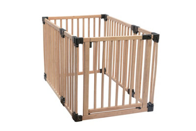 Safetots Wooden Play Den, X 120Cm, Baby Playpen, Play Den For Toddlers, Rectangular Play Pen, Easy Installation 80Cm