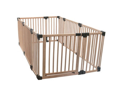 Safetots Wooden Play Den, X 200Cm, Baby Playpen, Play Den For Toddlers, Rectangular Play Pen, Easy Installation 120Cm