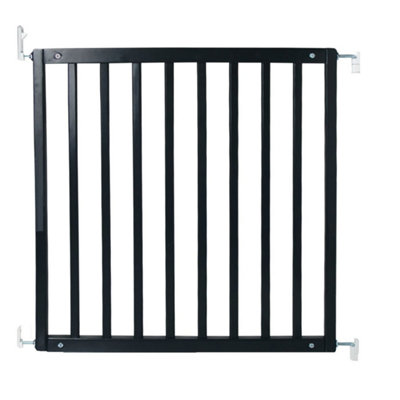 Safetots Simply Secure Wooden Gate72Cm79CmBlackWooden Stair GateScrew Fit Baby GateSafety Barrier from B&Q