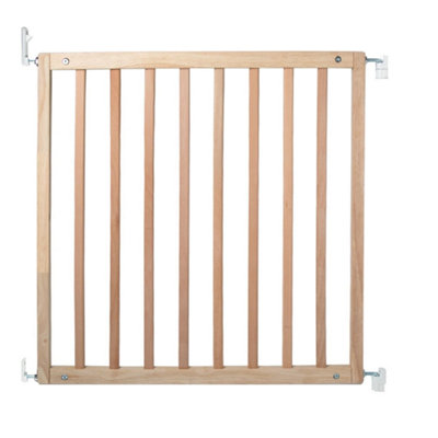 Safetots Simply Secure Wooden Gate72Cm79CmNaturalWooden Stair GateScrew Fit Baby GateSafety Barrier from B&Q