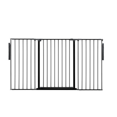Safetots Premium Extra Tall Room DividerUp To 174Cm WideBlack105Cm TallMulti Panel Barrier For Baby And Toddler from B&Q