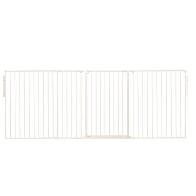 Safetots White Premium Extra Tall Room Divider, Up To Wide, 105Cm Tall, Multi Panel Barrier For Baby And Toddler 272Cm