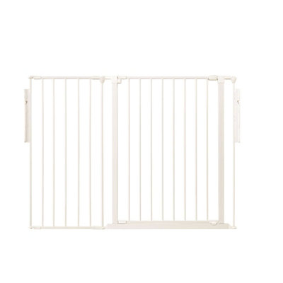 B&Q -  Premium Extra Tall Room DividerUp To 128Cm WideWhite105Cm TallMulti Panel Barrier For Baby And Toddler