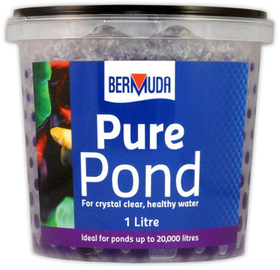 Bermuda Pure Pond Balls Crystal Clear Water Clarity Bacteria Nitrite Fish 1L from B&Q