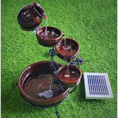 B&Q -  The Canyon Cascade Solar Powered Garden Water Feature