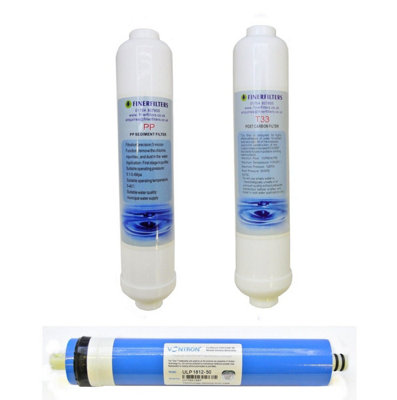 3 Stage 50 Gpd Aquarium Compact Reverse Osmosis Replacement Water Filters By Finerfilters from B&Q