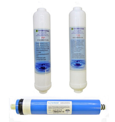 3 Stage 75 Gpd Aquarium Compact Reverse Osmosis Replacement Water Filters By Finerfilters from B&Q