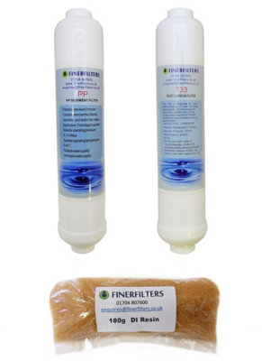 4 Stage Compact Reverse Osmosis Replacement Water Filters And 180G Di Resin By Finerfilters from B&Q