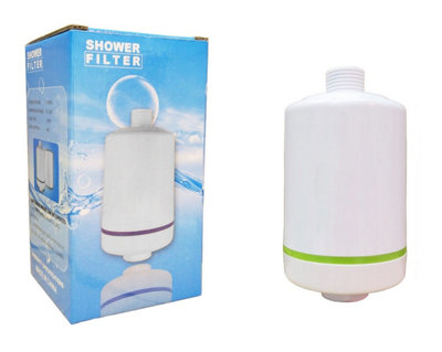 Finerfilters Shower Filter In White from B&Q