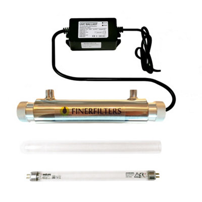 Finerfilters 11W Ultraviolet Uv Steriliser System4 Litres Per Minute (1 Gpm)Includes Fittings For 1/4" Push Fit Connection from B&Q