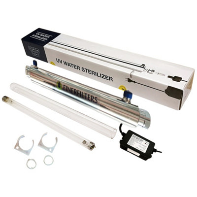 Finerfilters 25W Ultraviolet Uv Steriliser System For Water Treatment23 Litres Per Minute (6 Gpm)1/2" Male Ports from B&Q
