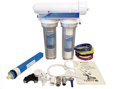 Finerfilters 3 Stage Aquarium  Reverse Osmosis 100 Gpd Unit For MarineTropical And Discus Fish from B&Q