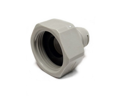 Dmfit Female Bsp To Push Fit Tap Adapter - 3/4" Bsp X 3/8" Push Fit - Afab0609fp Grey