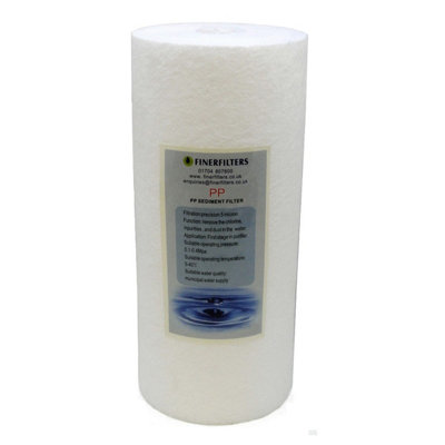 Finerfilters Jumbo Sediment Water Filter10" X 4.5" 1 MicronSpun Polypropylene from B&Q