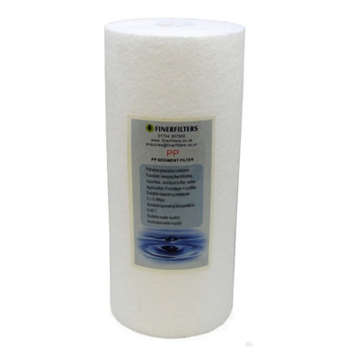 Finerfilters Jumbo Sediment Water Filter10" X 4.5"10 MicronSpun Polypropylene from B&Q
