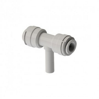 Tee Piece Stem Connector1/4" Pushfit X 1/4" Pushfit X 1/4" Stem BranchDmfit Abtu040404 from B&Q