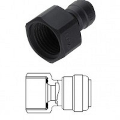 Female Bsp Tap For Pushfit Adapter5/8" Bsp X 10mm PushfitDmfit Afab1008Fm from B&Q