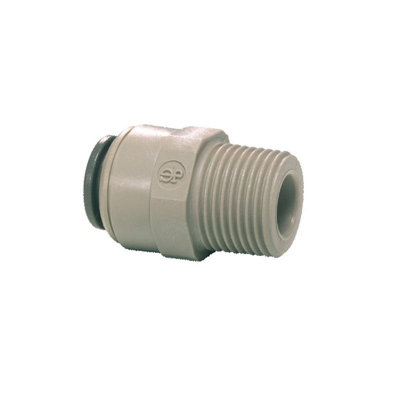 John Guest Pi011202SMale Bspt To Pushfit Straight Adaptor1/4" Male Bspt X 3/8" Pushfit from B&Q