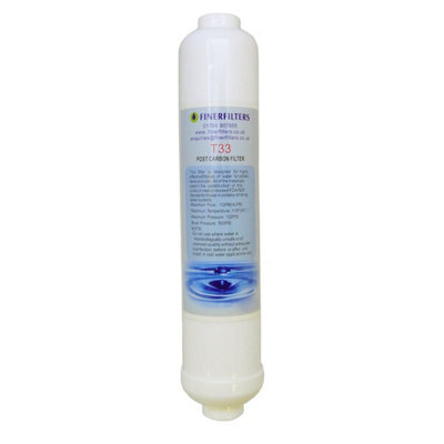 Finerfilters Ro Inline Post Carbon Water FilterFinal Polishing StageTaste & Odour Reduction from B&Q