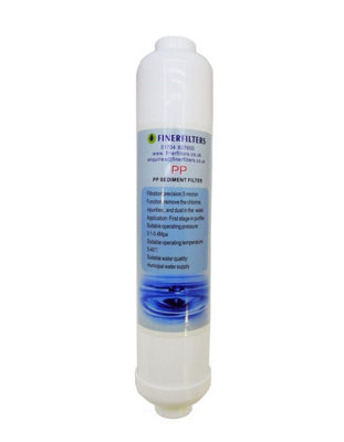 Finerfilters Ro Inline Pp Sediment Water FilterFirst Filtration StageSediment & Particulate Reduction from B&Q