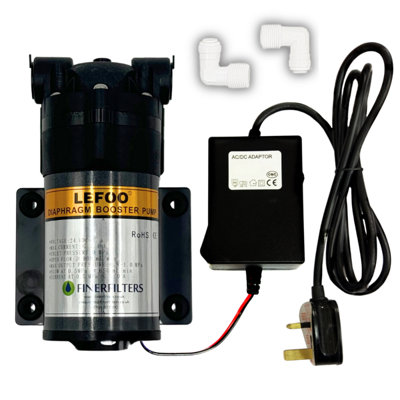 Finerfilters 0-Bar Booster Pump For 50Gpd Reverse Osmosis Systems from B&Q