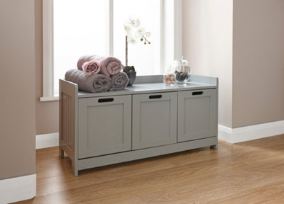  - Gfw Colonial 3 Door Storage Unit Grey