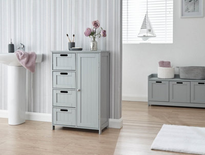 B&Q Gfw Colonial Multi Cabinet Grey