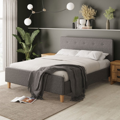 Gfw Ashbourne 150Cm Bedstead King Size Grey from B&Q