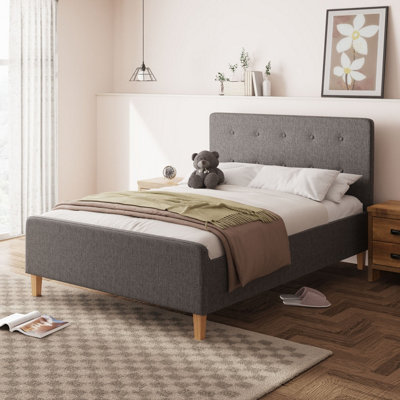 Gfw Ashbourne 135Cm Ottoman Double Dark Grey from B&Q