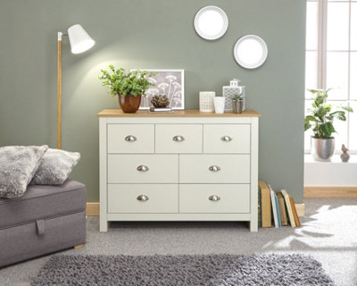 B&Q Cream Gfw Lancaster Drawer Chest Size 7