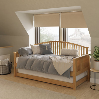 Gfw Madrid Wooden Day Bed & Trundle Set  Oak from B&Q