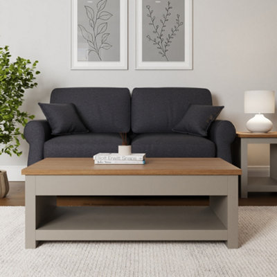 Gfw Lancaster Lift Up Coffee Table - Grey/Oak - Image 5