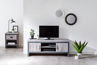 B&Q Gfw Boston 2 Door Tv Unit Grey