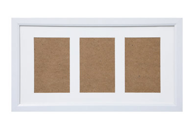 Arpan Mdf Multi Aperture Photo Frame 3 Aperture 6X4 Or 4X6" White from B&Q